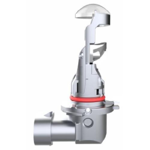 JGO. LAMPARA LED HB3 (9005) A801 CON LUPA 2800LM 28W MINI LENS 2x3570 12-16V NTC +EMC BLANCA 5000K