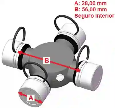 CRUCETA 28.00mm U928