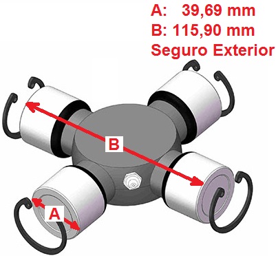 CRUCETA 39.69mm U350