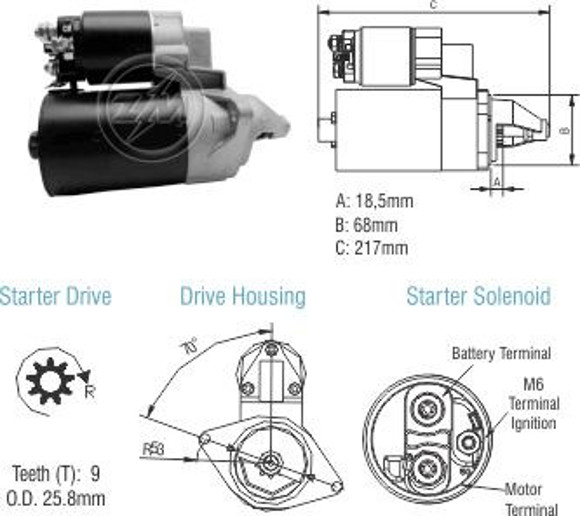 MOTOR ARRANQUE CHEVROLET CORSA/CELTA/AGILE/AVEO 1.0/1.4 12V