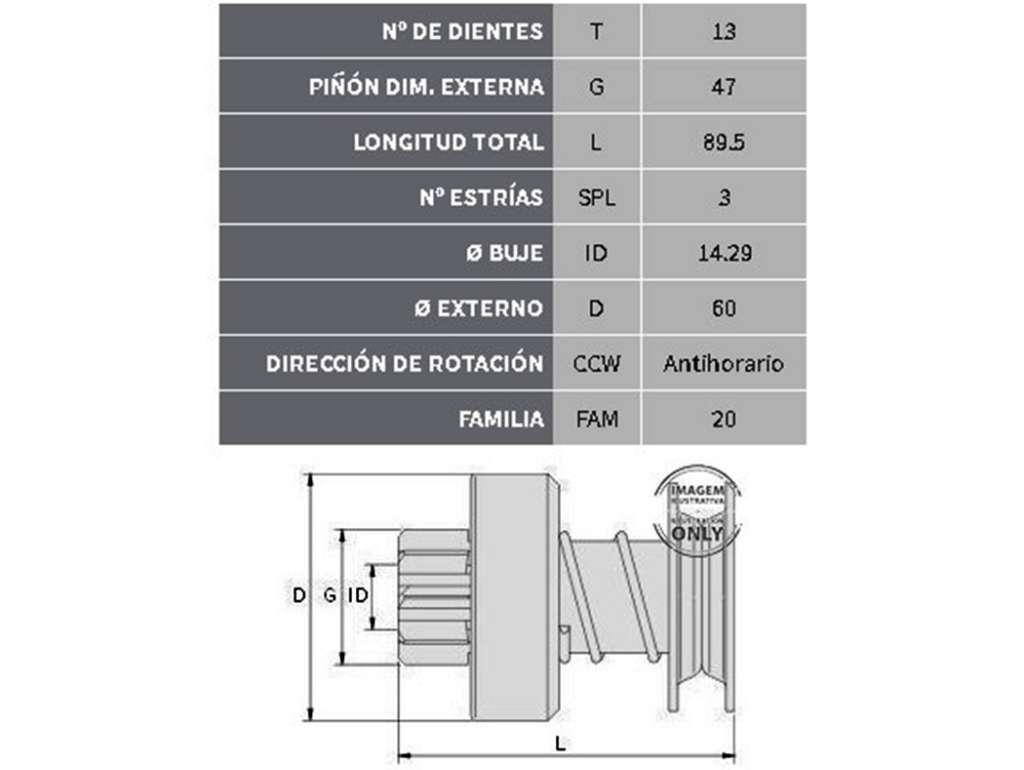 Piñón de arranque (Bendix)