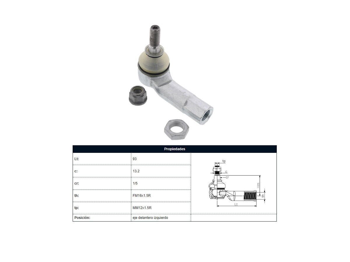 Puntero Audi A3/Q3 Seat Leon Sc/Leon Cupra Sc Volks Vento/Nivus/T-Cross/Tiguan/Golf/Virtus/Polo 03-25 Izq
