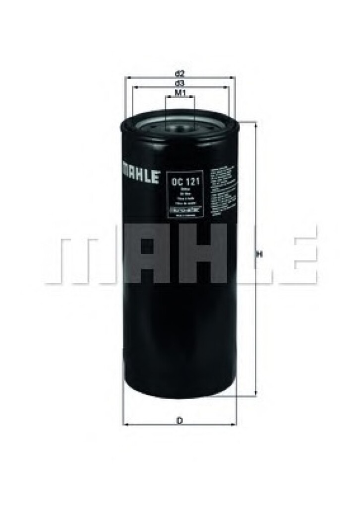 FILTRO ACEITE MERCEDES BENZ SCANIA - VOLVO - CATERPILLAR = PH.49A MAHLE