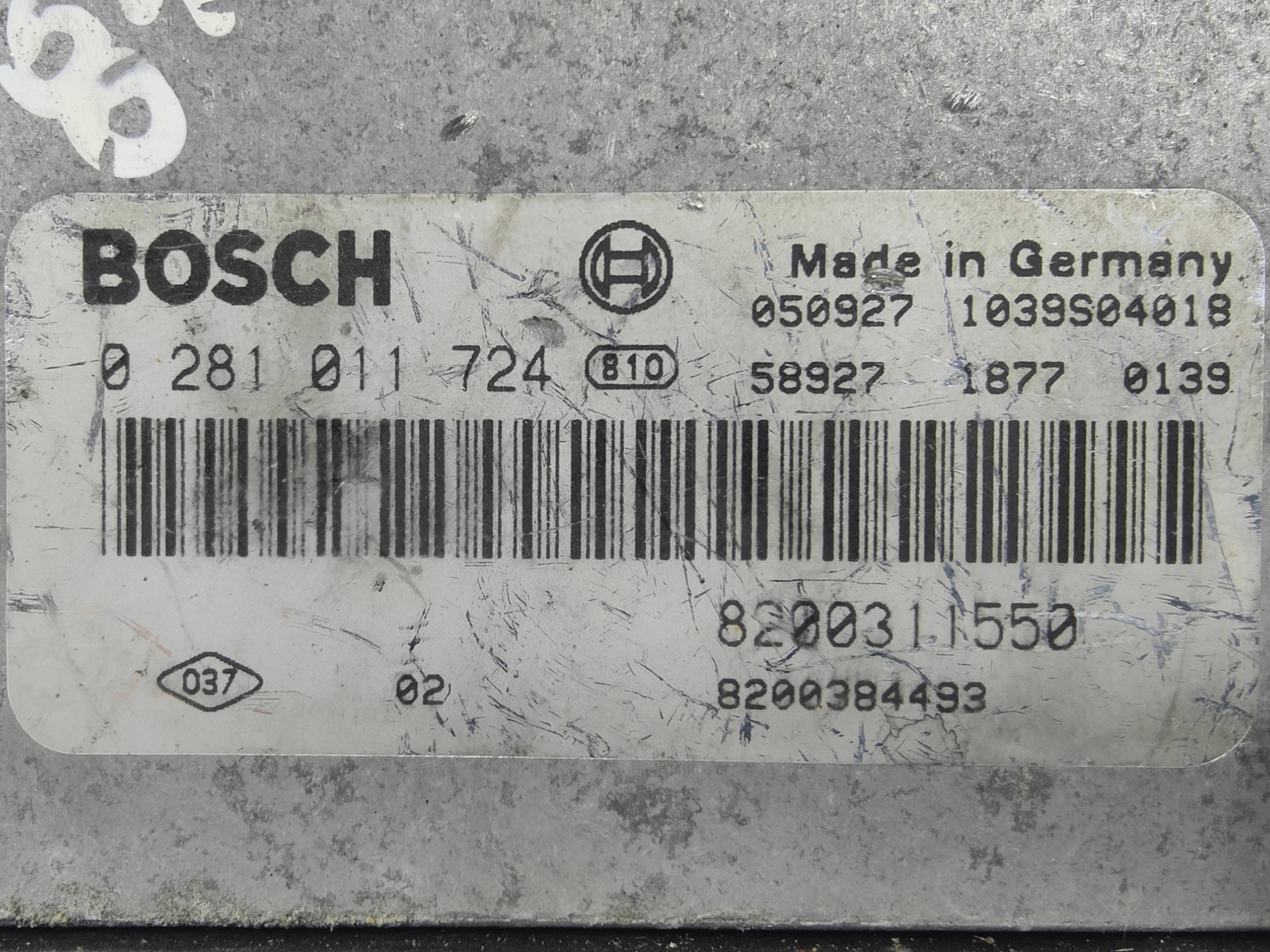 ECU de motor Renault ESPACE 2.2 DCI 2005, Ref: 8129-K3C10