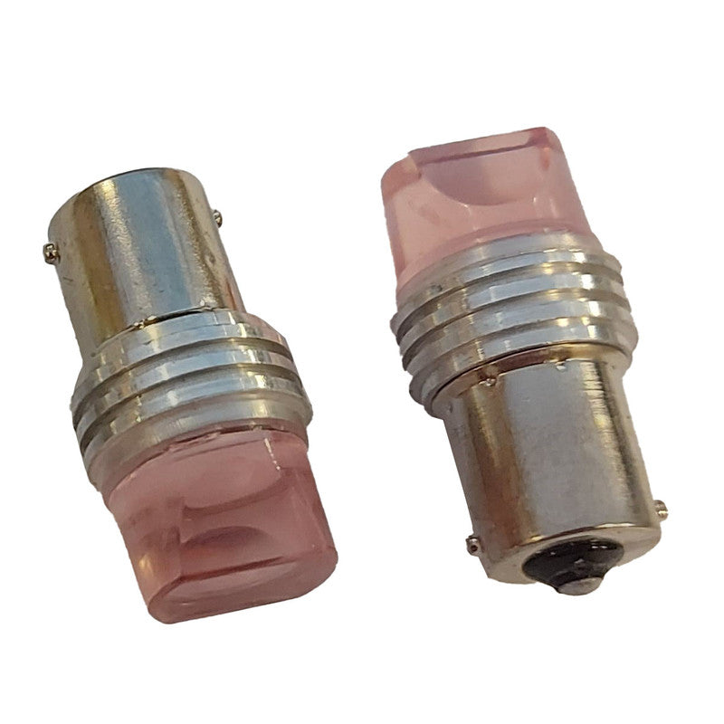 Lámpara LED BA15S 1 Polo 3 LEDs Rosa Flash