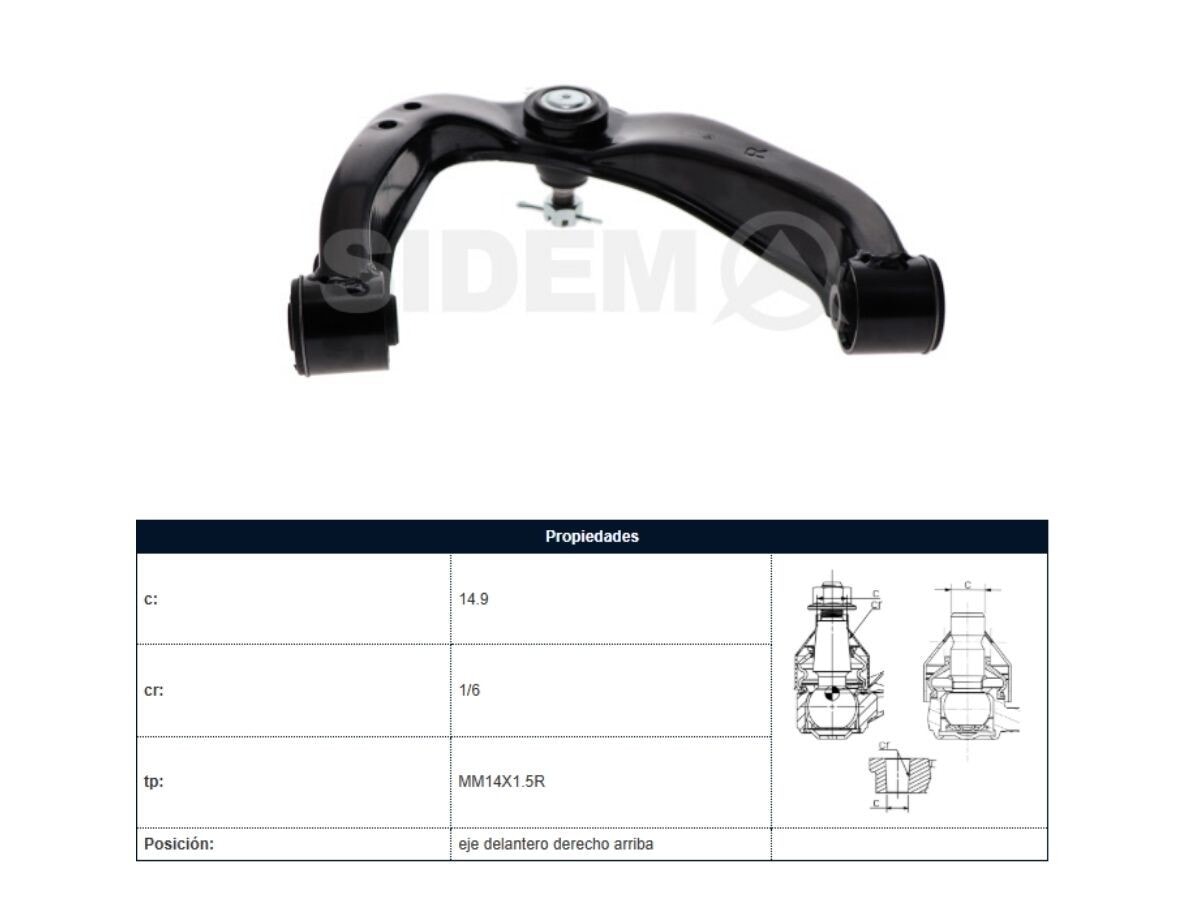 Parilla De Suspension Del Nissan D23 Frontier Np300 18-25 Der/Izq