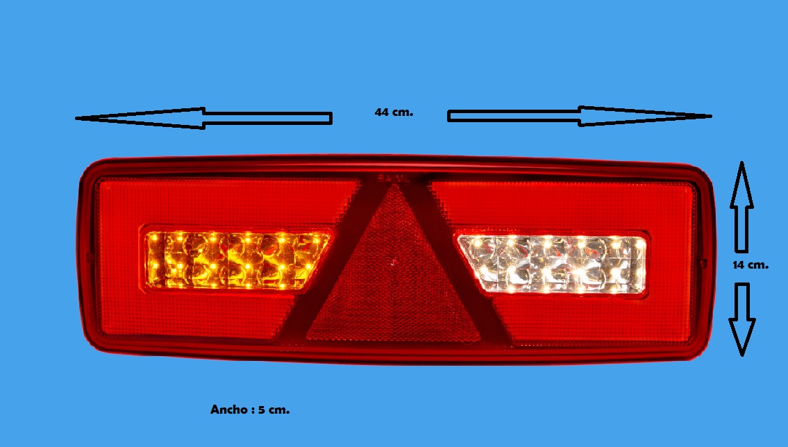 FAROL BAIML 7000EI ELECT. TRAS. 12V/24V COMPLETO