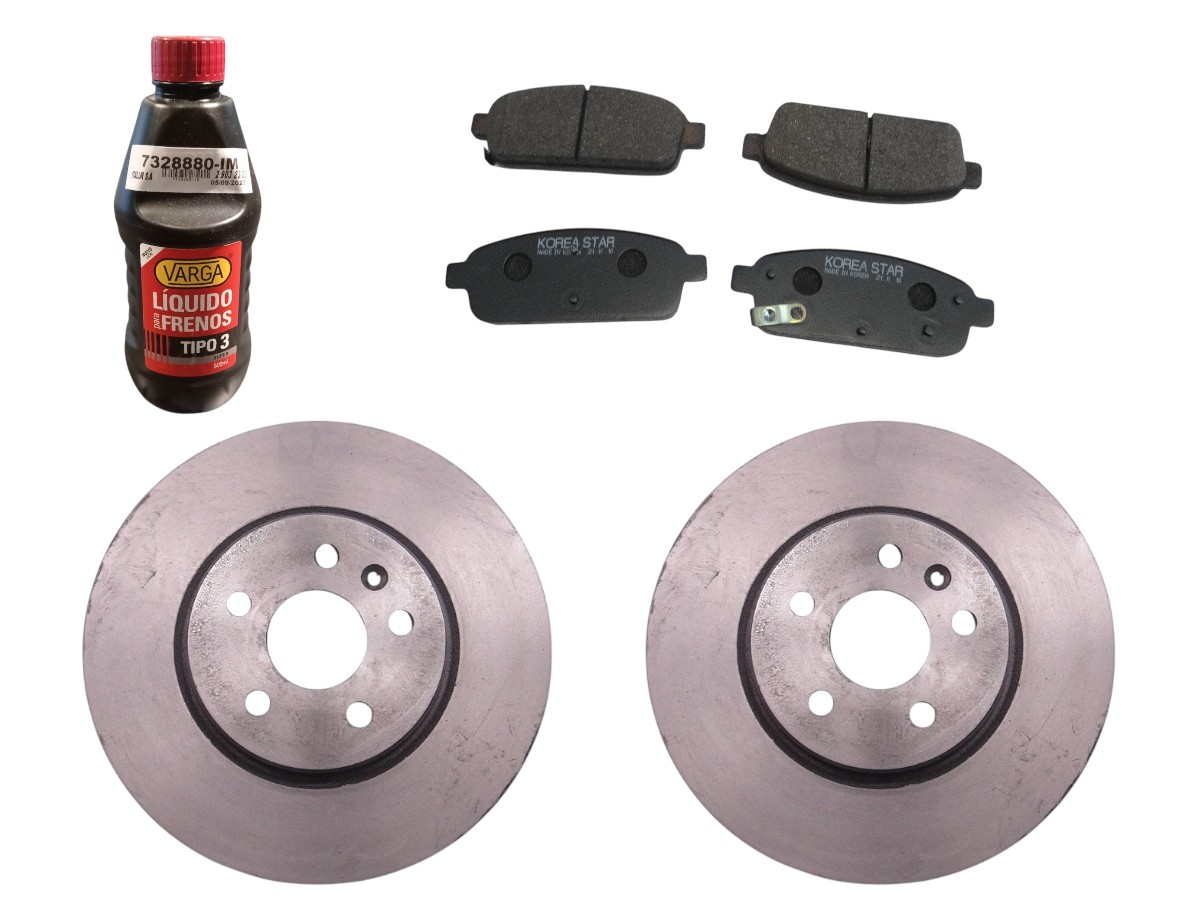 KIT DISCOS DE FRENO CON PASTILLAS CHEVROLET TRACKER 2013/19