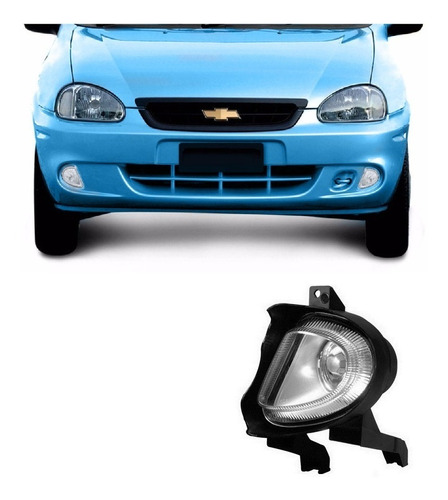 Faro Auxiliar Caminero Izquierdo Chevrolet Corsa 1999 /2010 Lente de Policarbonato