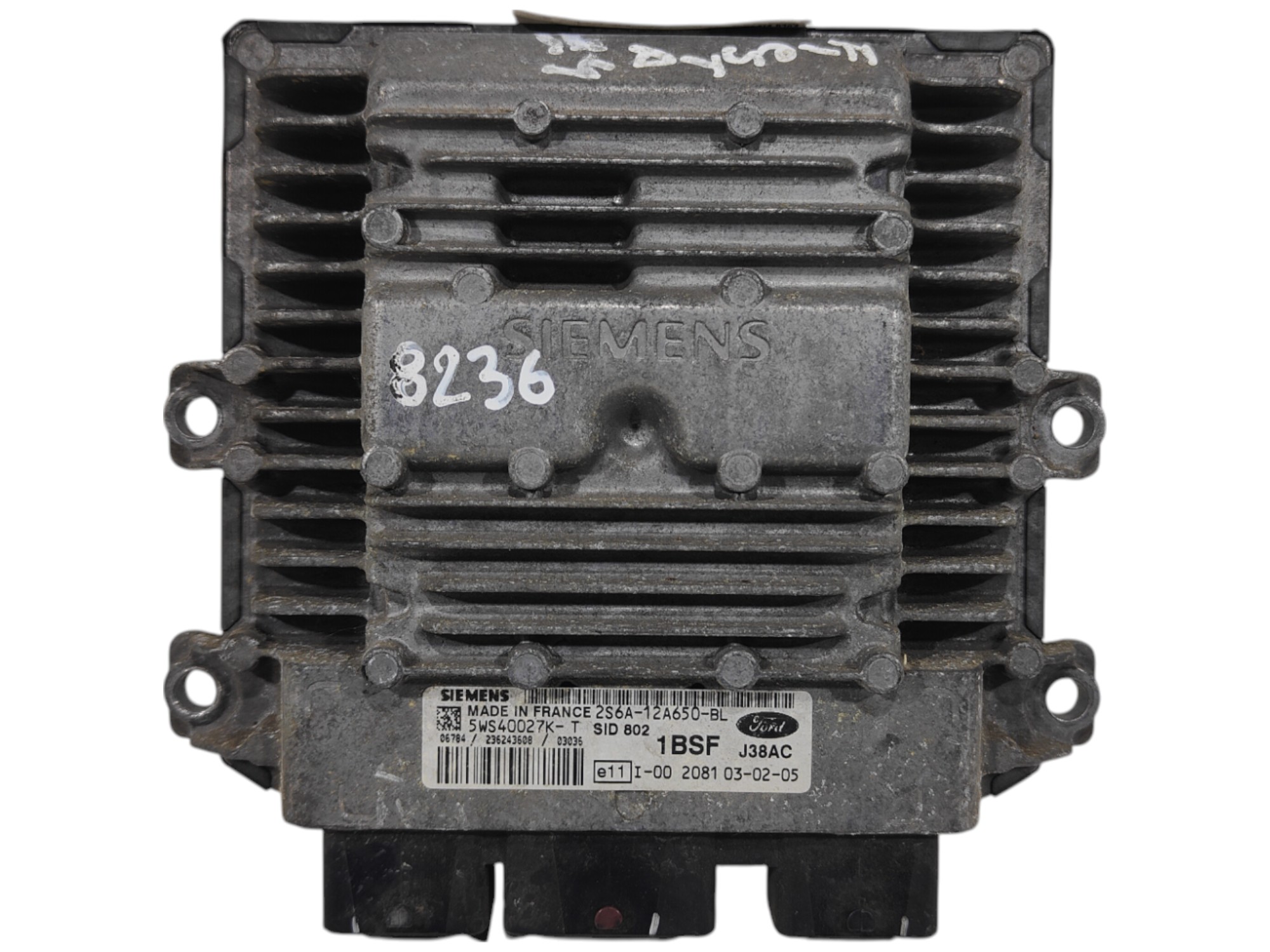 ECU de motor Ford FIESTA 1.4 TDCI 2005, Ref: 8236-K3A8