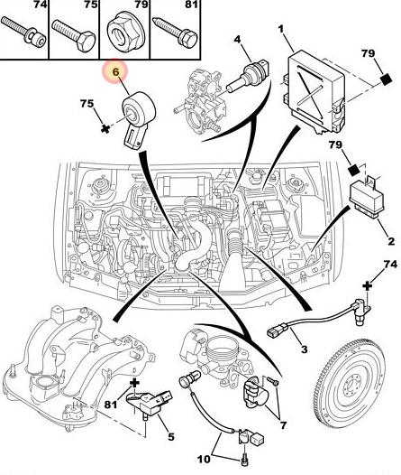 SENSOR DETONACION 306/XSARA/ZX/405/SAX/206/407 [FAE]
