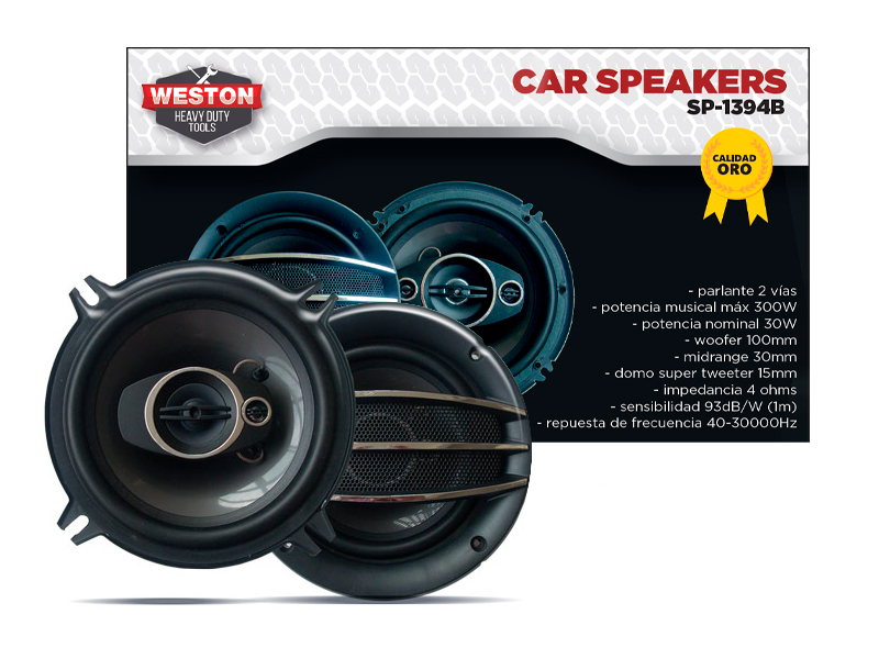 Parlante subwoofer de 5 pulgadas, 2 vías, 300W