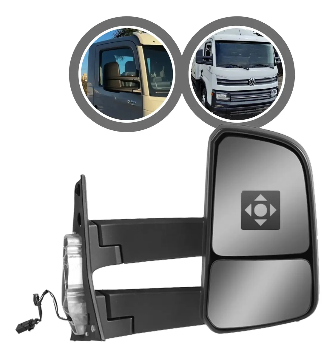 Retrovisor derecho delivery brazo largo 2018/2019/2020/2021/2022/2023/2024