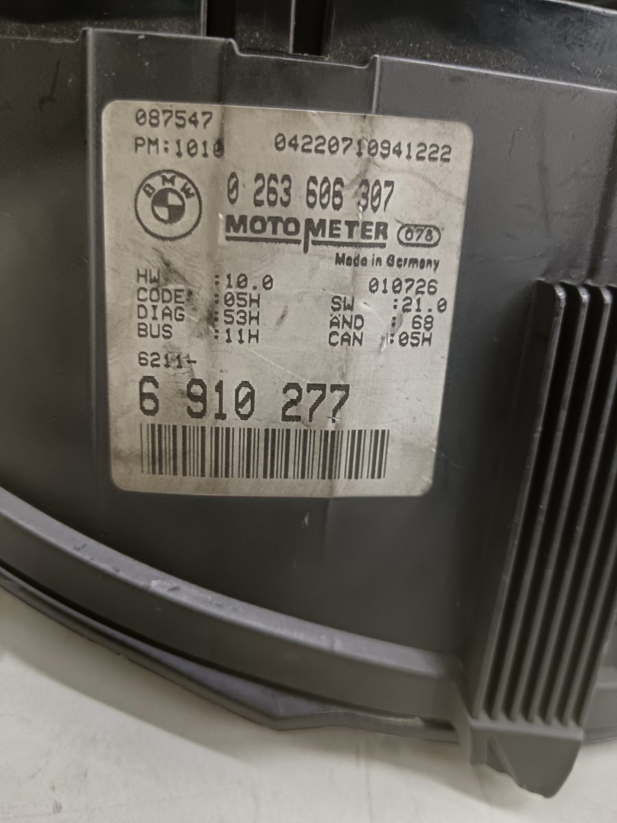 Tablero de Instrumentos BMW Serie 3 Berlina (E46) 1998-2006 320d 2.0L 100kW 0263606307
