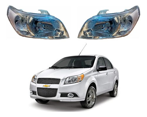 Kit Semiopticas Delanteras Chevrolet Aveo G3 2012 / 2014