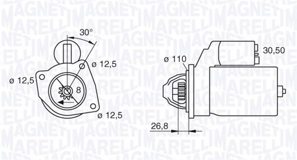 MOTOR ARRANQUE RENAULT MASTER 2.5D [MAGNETI MARELLI]