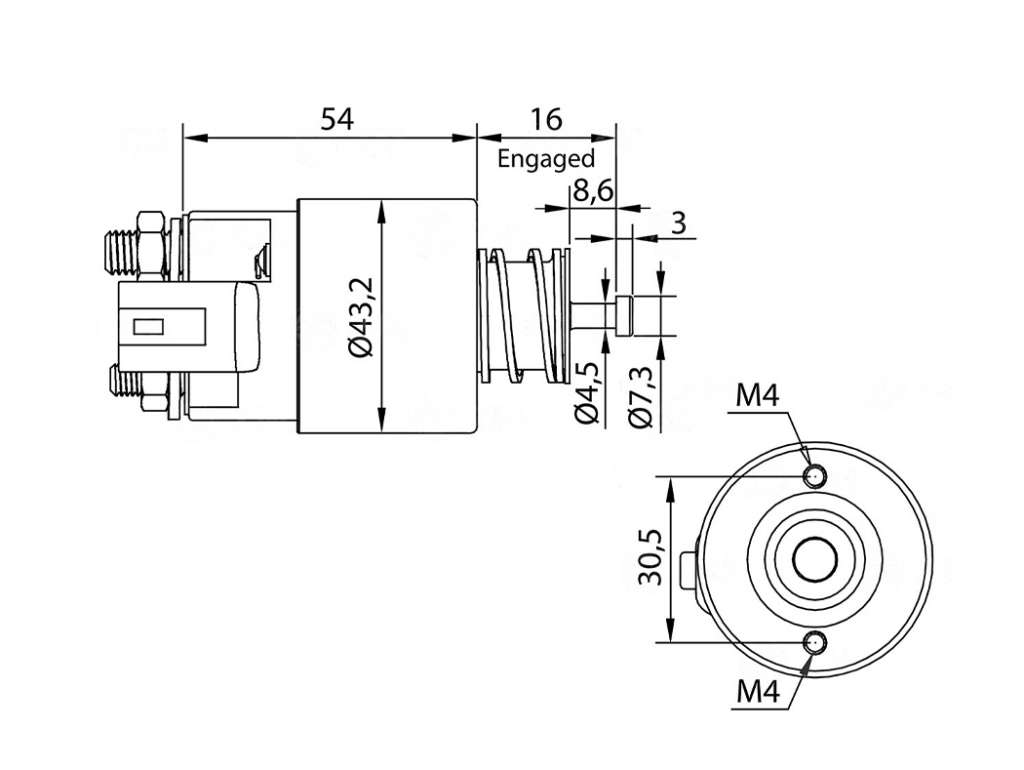SOLENOIDE VALEO HY HB20/I30/ELANTRA/KIA RIO/SOUL