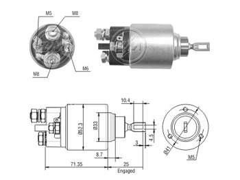SOLENOIDE BOSCH BMW 316/318/320/525/Z3
