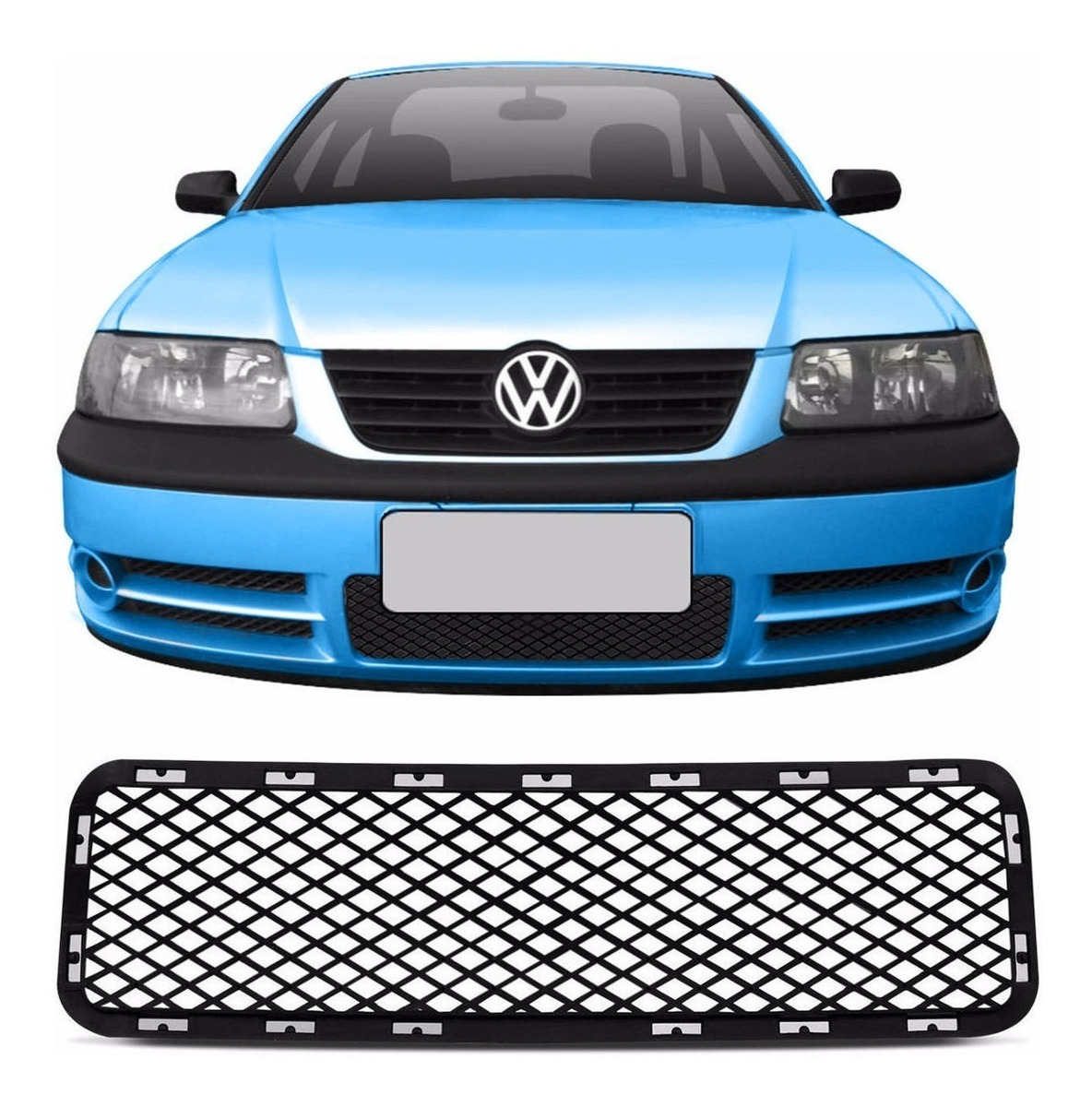 Rejilla Central De Paragolpe Vw Gol Parati Saveiro G3 Fase 2 2003 2005