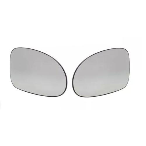 Vidrio de espejo retrovisor izquierdo con base metalizada