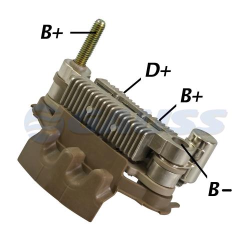 PLAQUETA RECTIFICADORA DIODOS ALT. SUZUKI ALTO SWIFT KIA PRIDE C/MITSUBISHI Mitsubishi A 860 T 22770