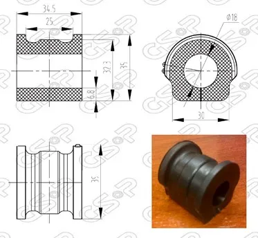 BUJE B/ESTAB DEL VW FOX-GOL V-POLO 02 (18mm)