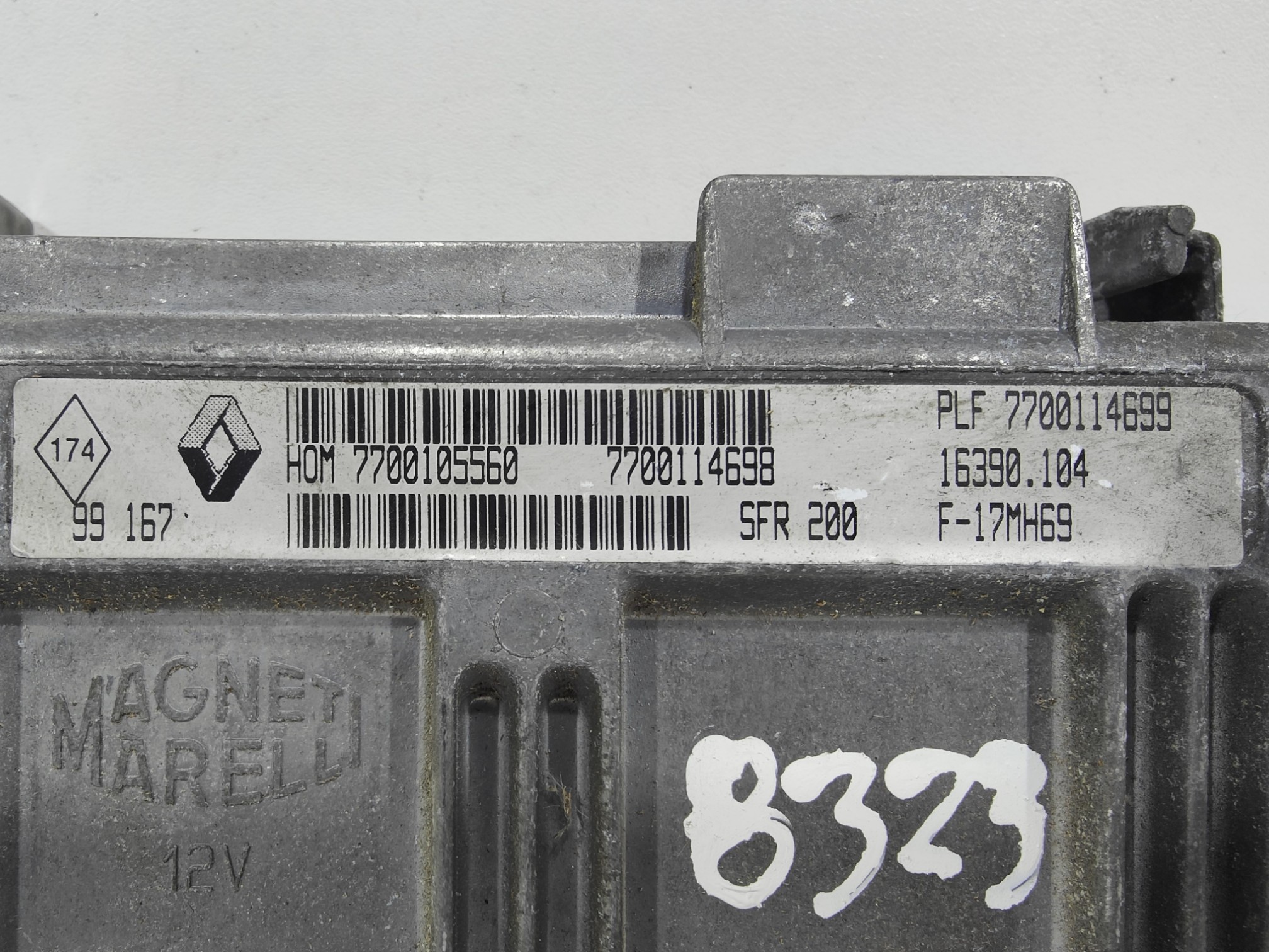 ECU de motor Renault twingo 1.2 , Ref: 8323-K3B10