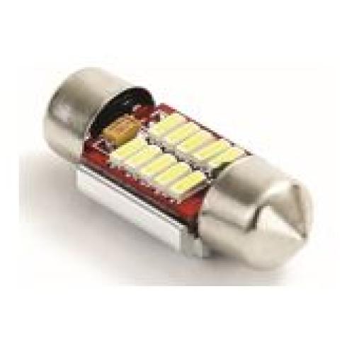 LAMPARA TIPO LED TUBULAR 10 LED FESTOON CANBUS 10SMD 4014 T11X31 BLANCA L22109CHW STX