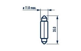 LAMPARA NARVA 17125 12V 5W TUBULAR SV8.5 35X 11 = 7546