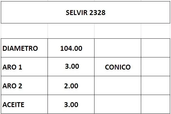 AROS 104.0mm HYUNDAI HD65-78 STD (3mm) (K)