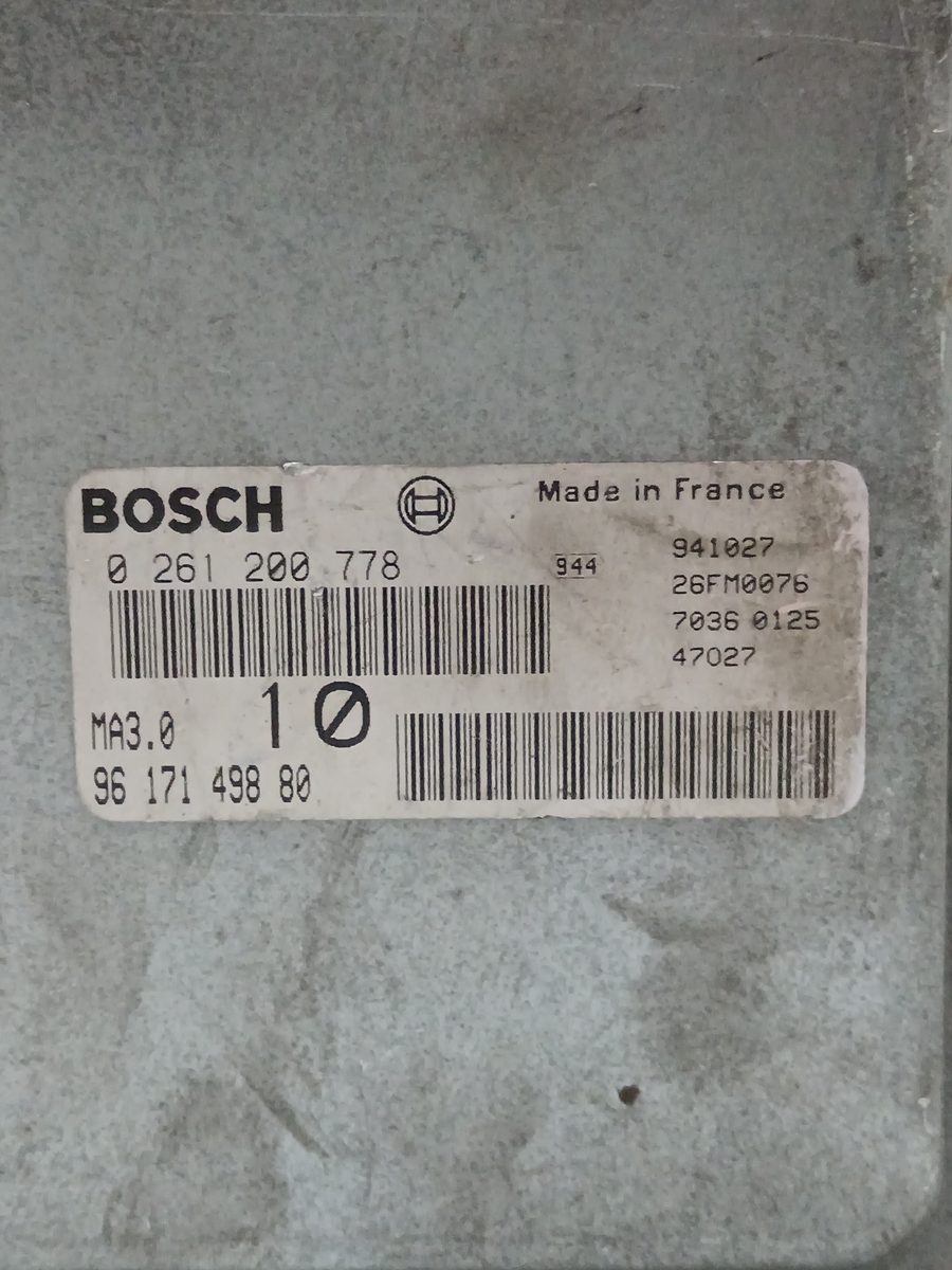 Centralita Motor Uce Peugeot 306 Berlina 3/4/5 Puertas (S2) 1997-2003 1,4 0261200778