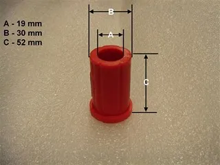 Buje elástico trasero superior largo