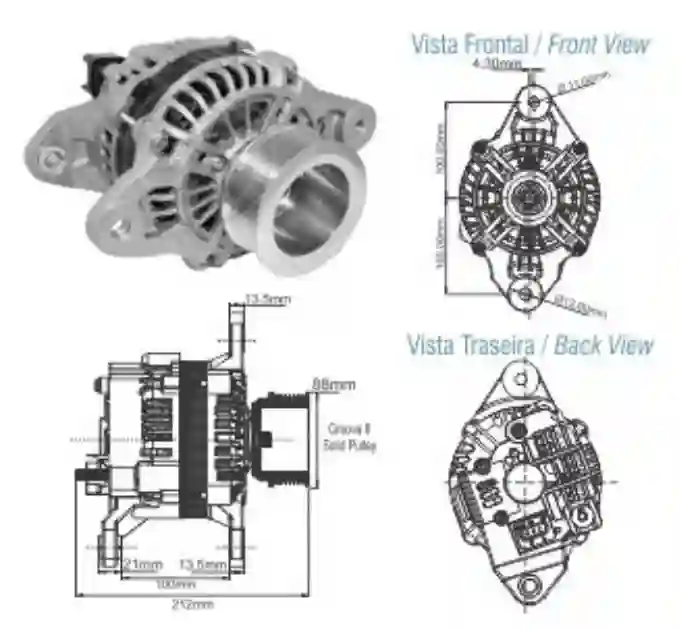 ALTERNADOR VOLVO FH 24V (100A)