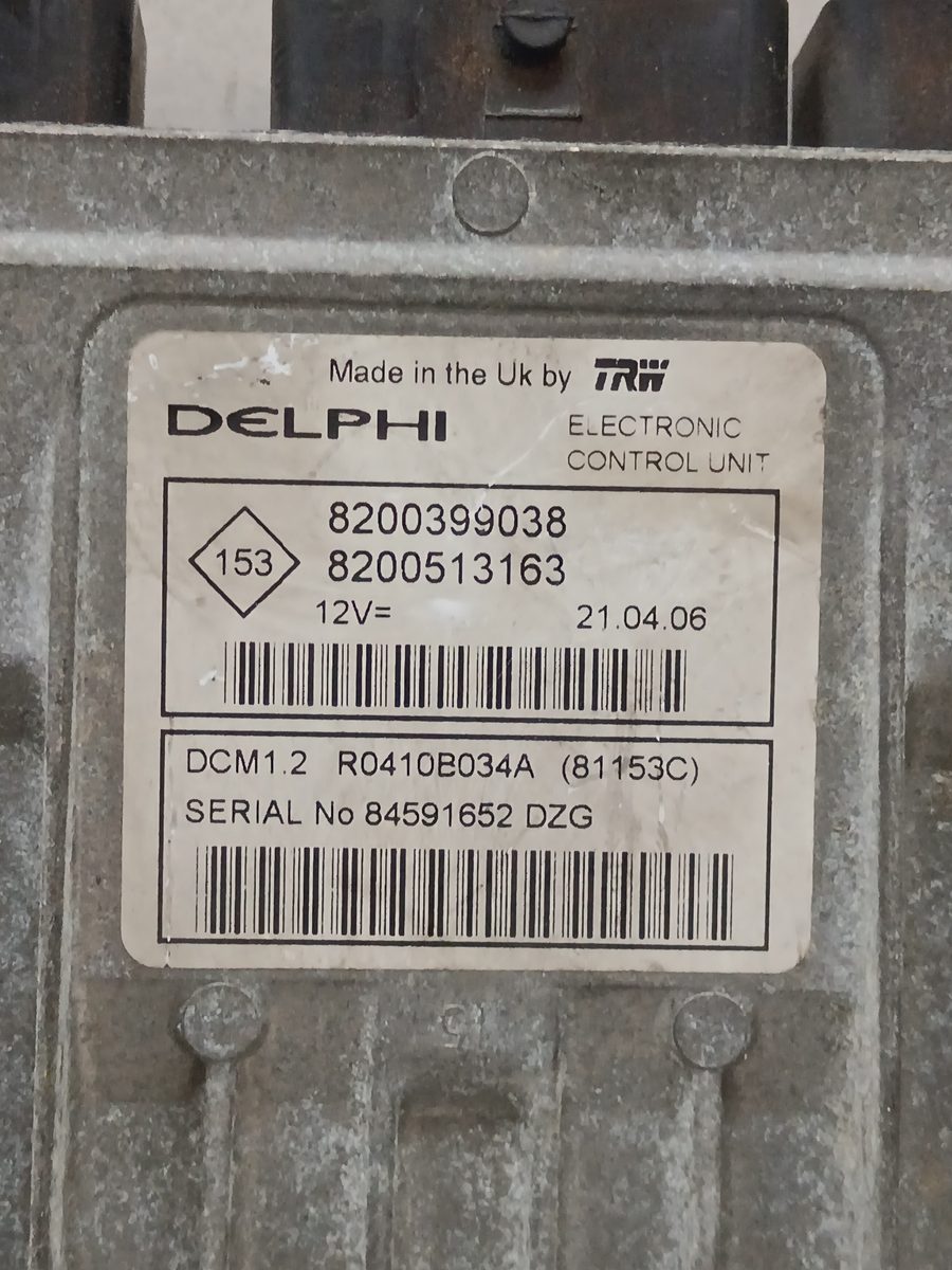 Centralita Motor Uce Renault Clio III 2005-2016 Confort Dynamique 1.5L 78kW 8200399038