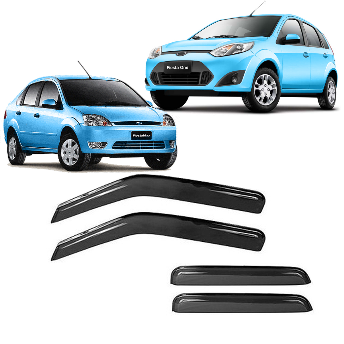 Lluvieros / Goteros Ford Fiesta MAX 2002 2013 Hatch Sedan