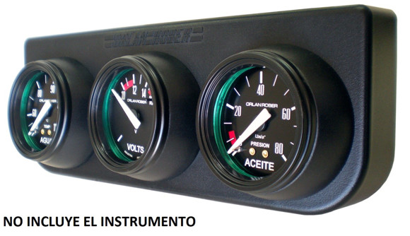 TABLERO EN TERMO PLASTICO TEXTURADO DE 3 BOCAS-DIAMETRO:52MM