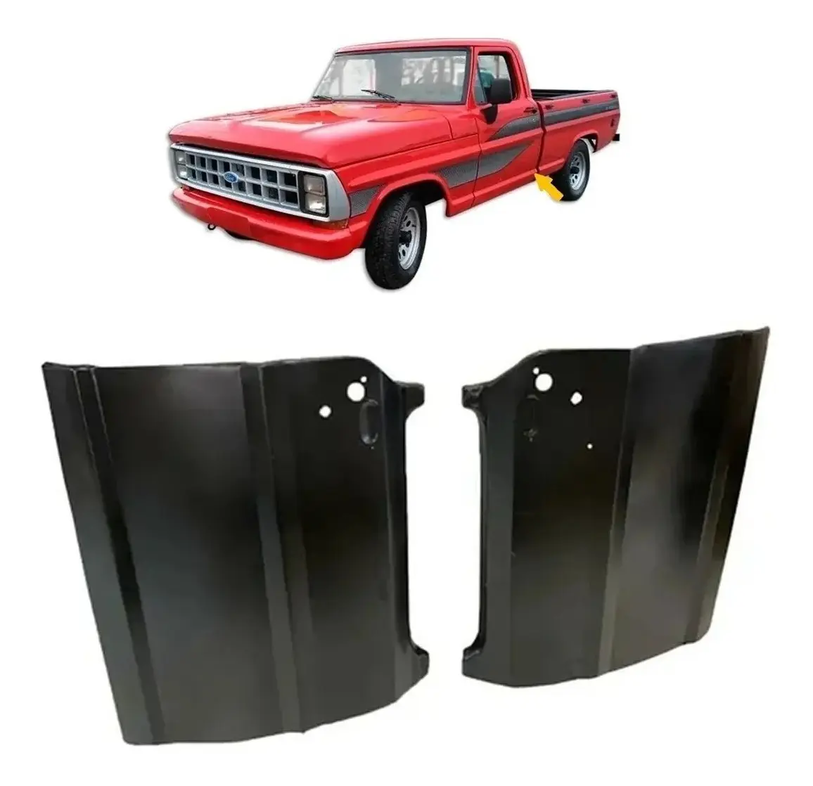 Par de Hojas de Puerta Ford F1000 / F4000 1972–1992