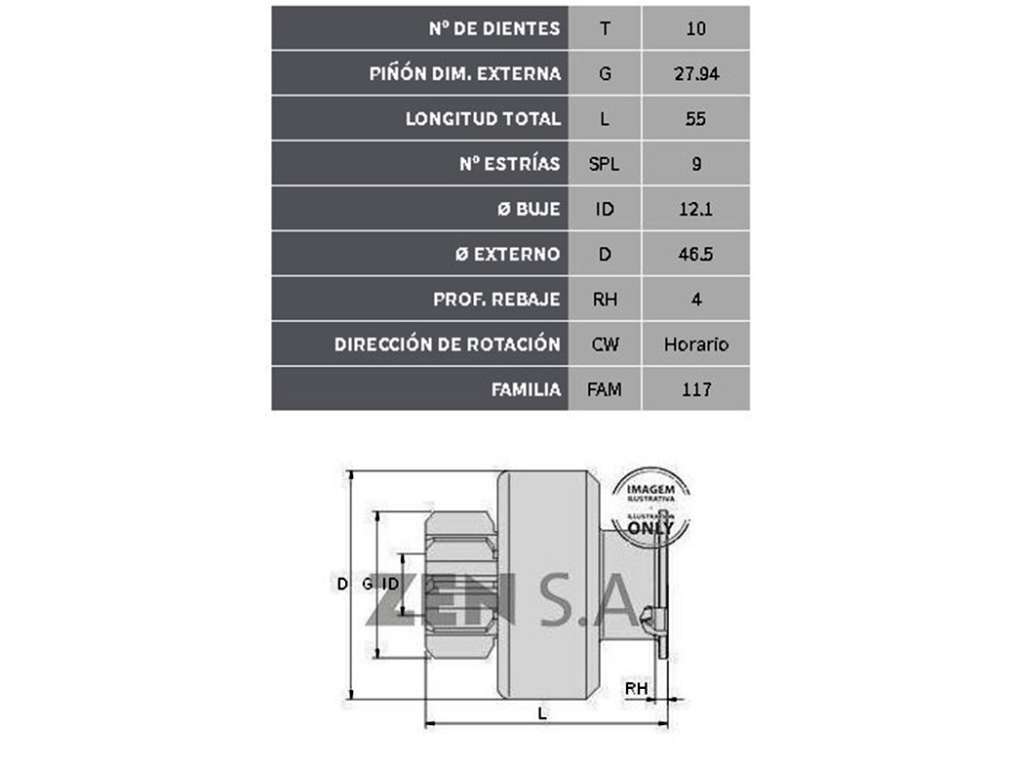 BENDIX LUCAS FI DUNA/RE 19 IND. 10D.9E