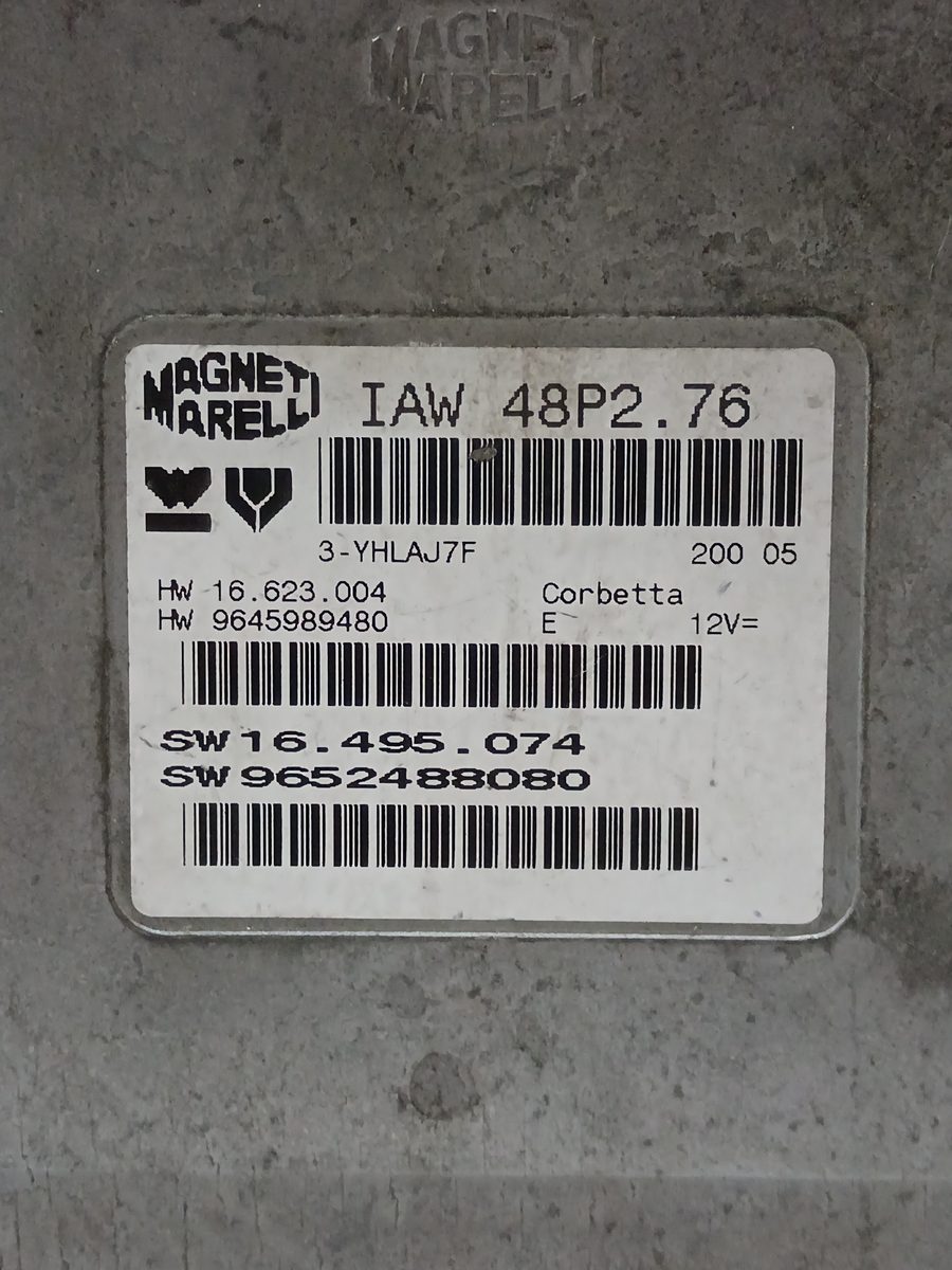 Centralita Motor Uce Peugeot 206 Berlina 1998-2010 X-Line 1.1L 44kW 9652488080