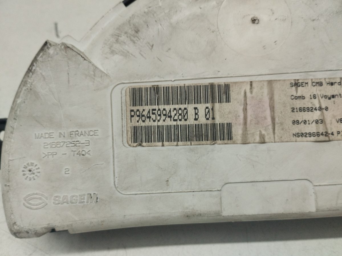 Tablero de Instrumentos Citroën C3 1995-2010 1,1 1.1L 44kW P9645994280B01