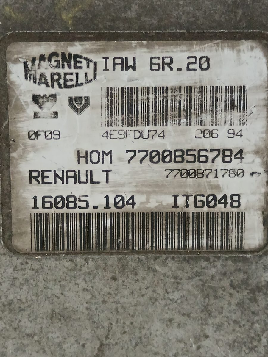 Centralita Motor Uce Renault Twingo (CO6) 1993-2007 1.2 (C066/67/68) 1.2L 40kW 7700856784