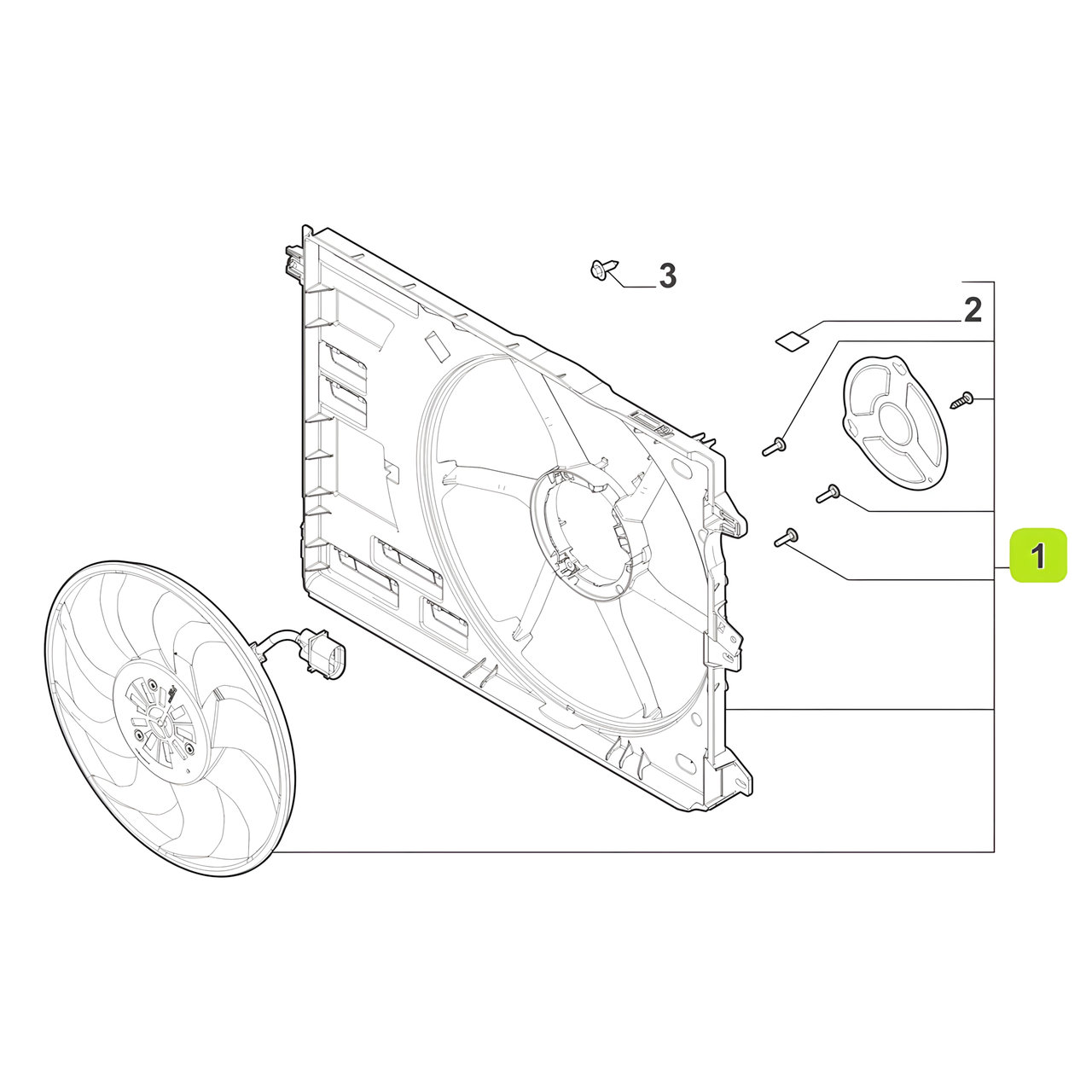 ELECTROVENTILADOR C/SOPORTE -ORIGINAL