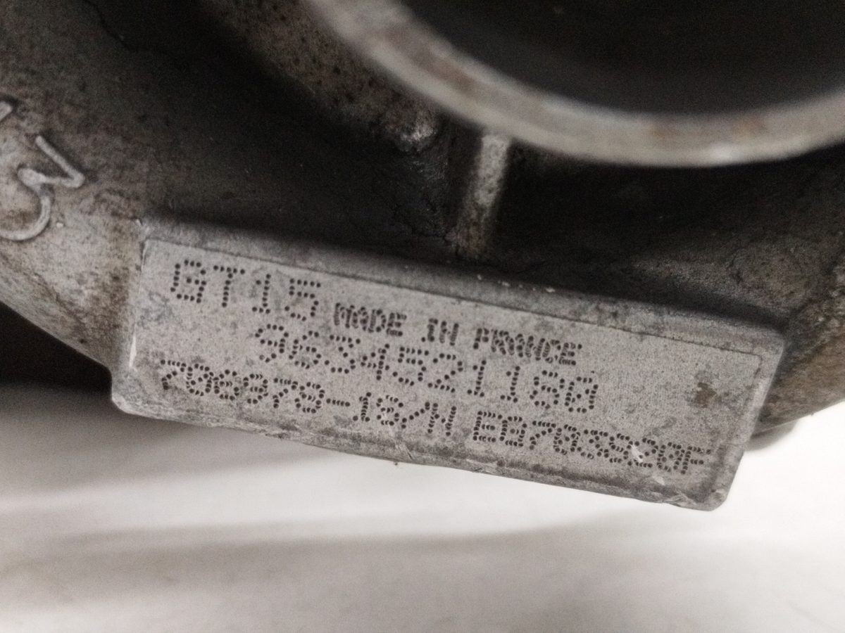 Turbocompresor Citroën Jumpy 2003-2006 2.0 HDi SX Familiar (5/6 asientos) 9634521180