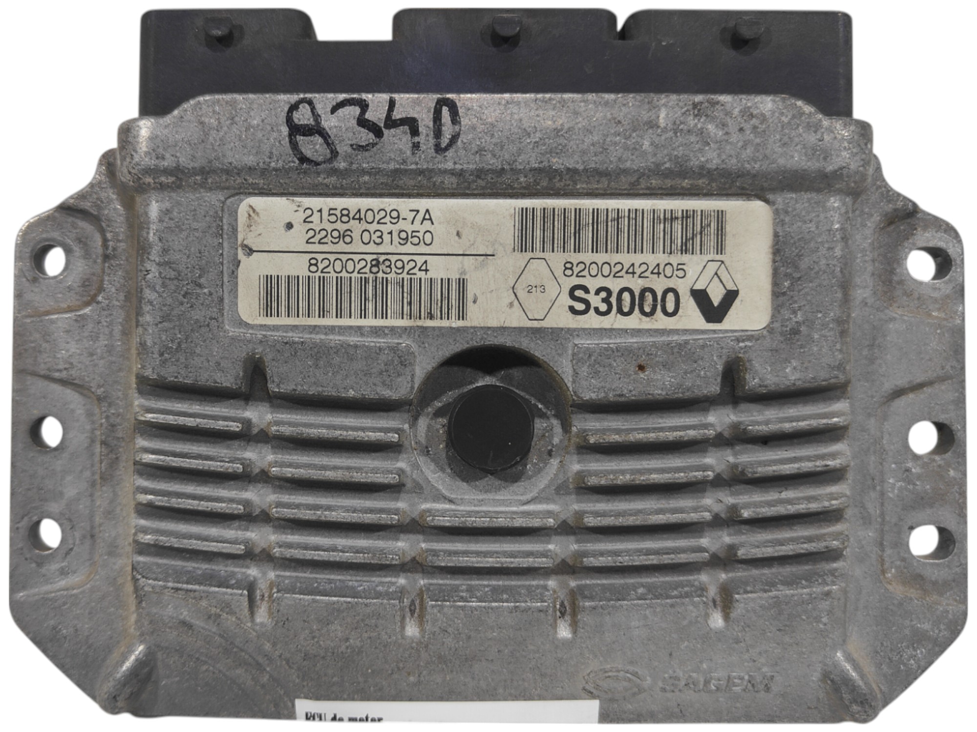 ECU de motor Renault MEGANE II 1.6i 83KW 115CV L4 16V (MOTOR: K4M) , Ref: 8340-K3A7