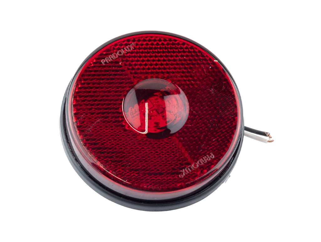 Faro lateral universal rojo LED 12V/24V con cable sin base