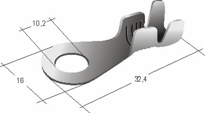 TERMINAL IMP. 20 OJO 10.2MM 3/8