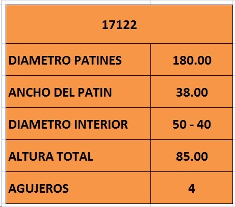 Campana de freno trasera de 180 mm con maza