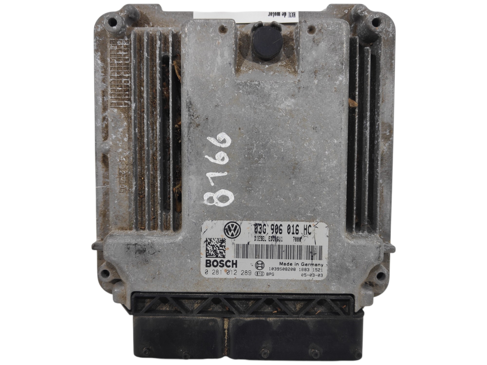 ECU de motor Seat ALTEA 1.9 TDI 105CV , Ref: 8166-K3B3