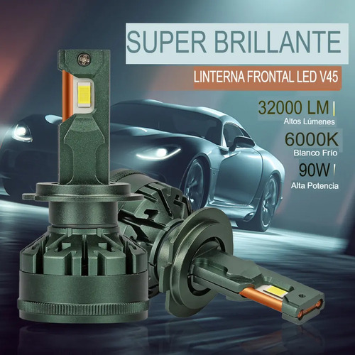 Kit Led H1 Lamparas Luces Auto Corta Larga 32.000 Lm 6000k