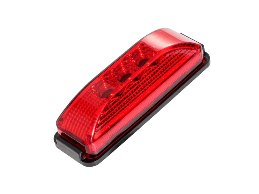 FARO LATERAL UNIV. RECT. LED ROJO 12/24V. C/U